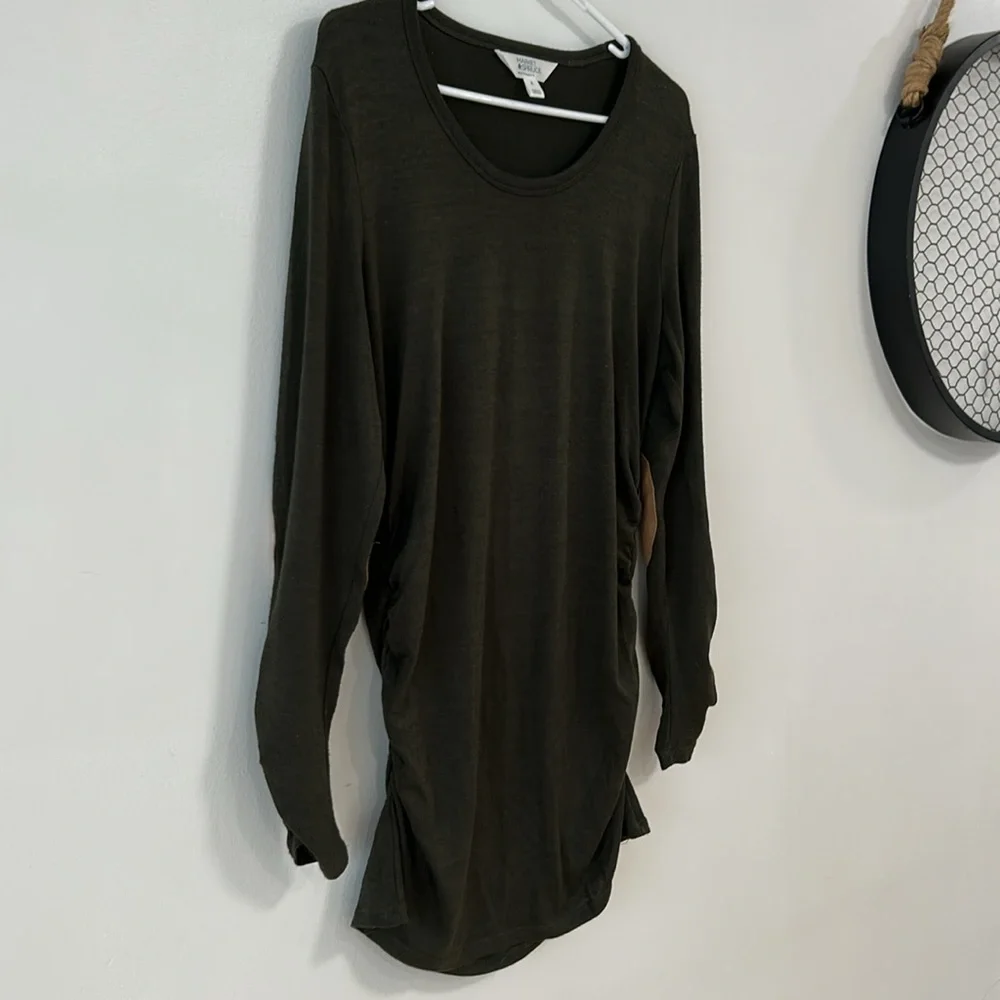 Market&Spruce Maternity Forest Green long sleeve & Blue short sleeve Top Size M - Picture 10 of 11
